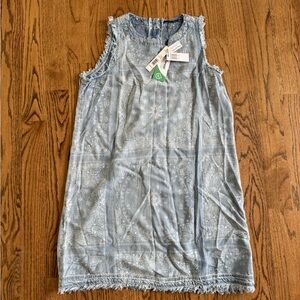 T Tahari Light Blue Paisley Dress